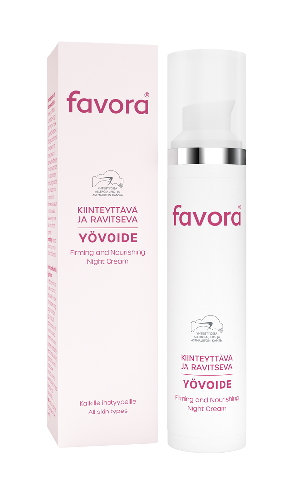 Favora kiinteyttävä ja ravitseva yövoide